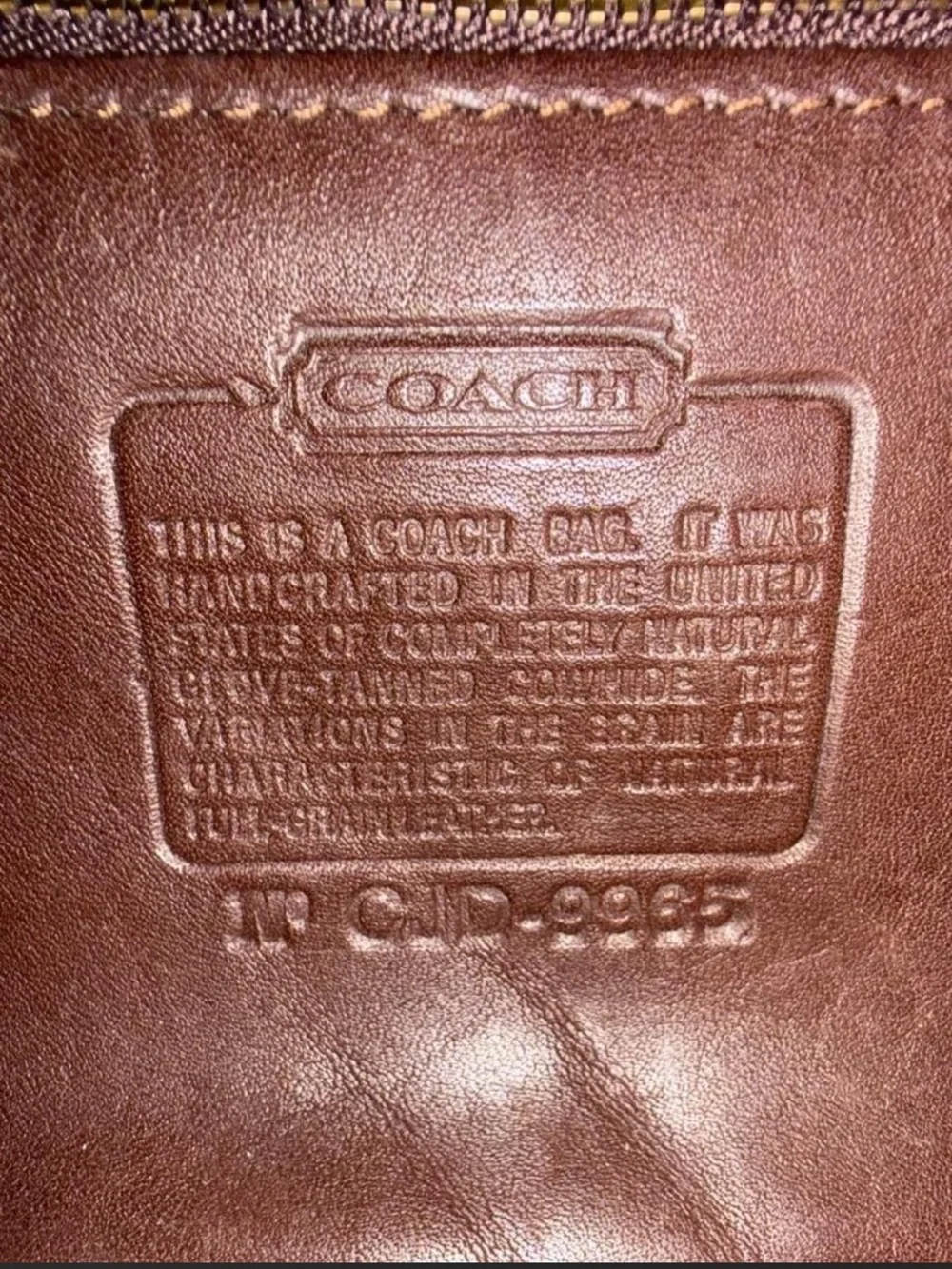 Coach vintage Legacy small flap bag in dark brown leather with gold hardware